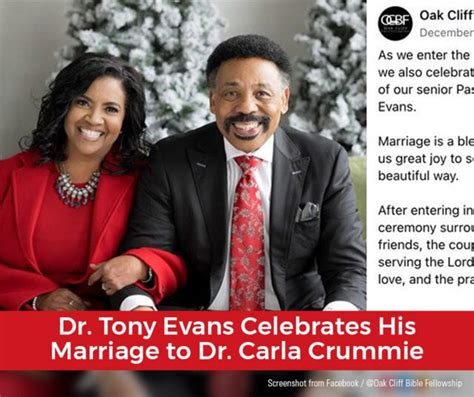 is tony evans jr married|Tony and Carla Evans Married in Private Ceremony